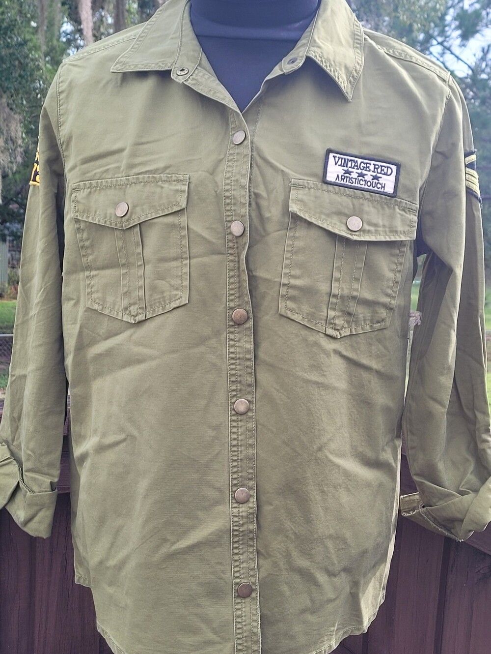Nearly Vintage Forever 21 Army Type Jacket NWT ❤️ BEAUTIFUL!!! Size Large